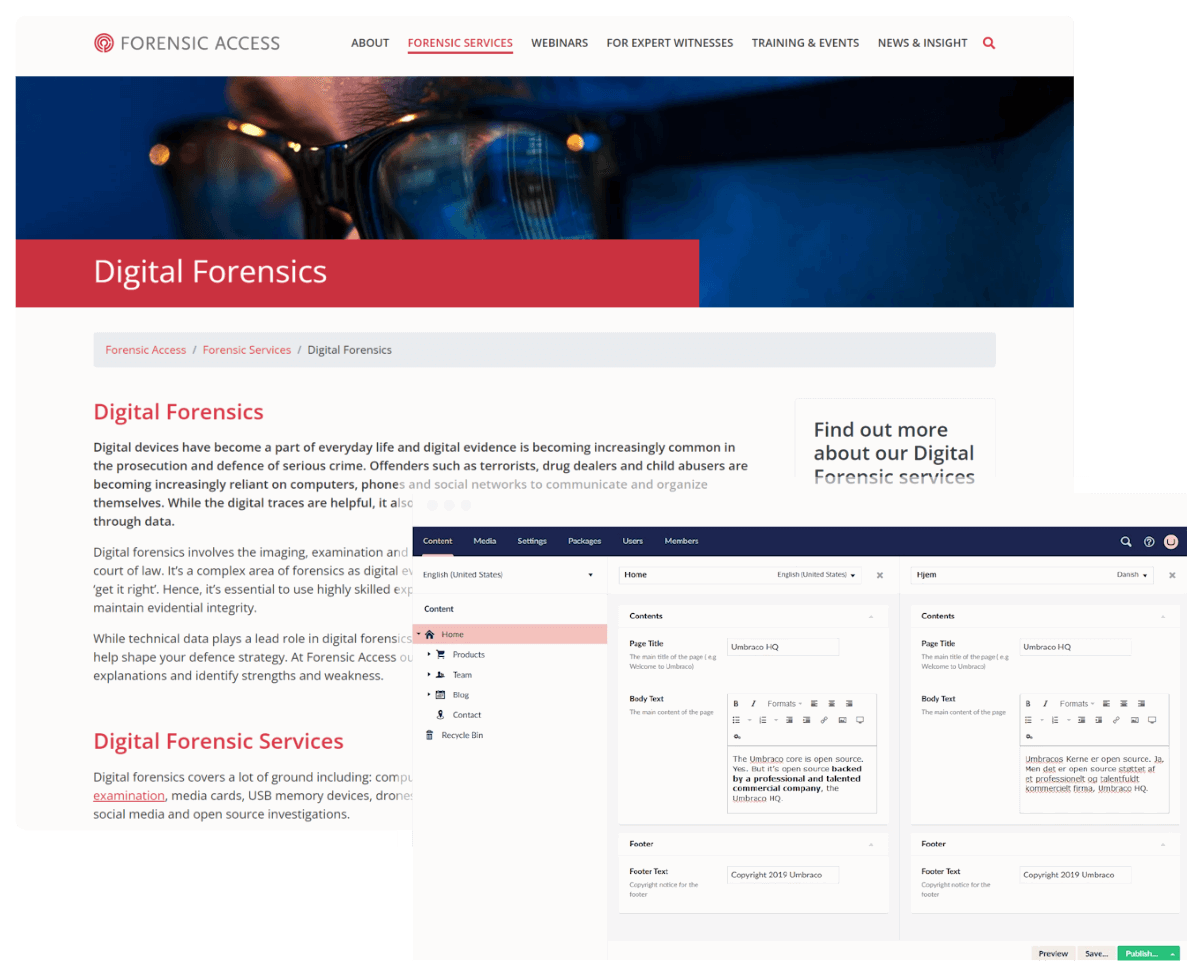First Media s Development Of The Forensic Access Website First media s development of the forensic access website